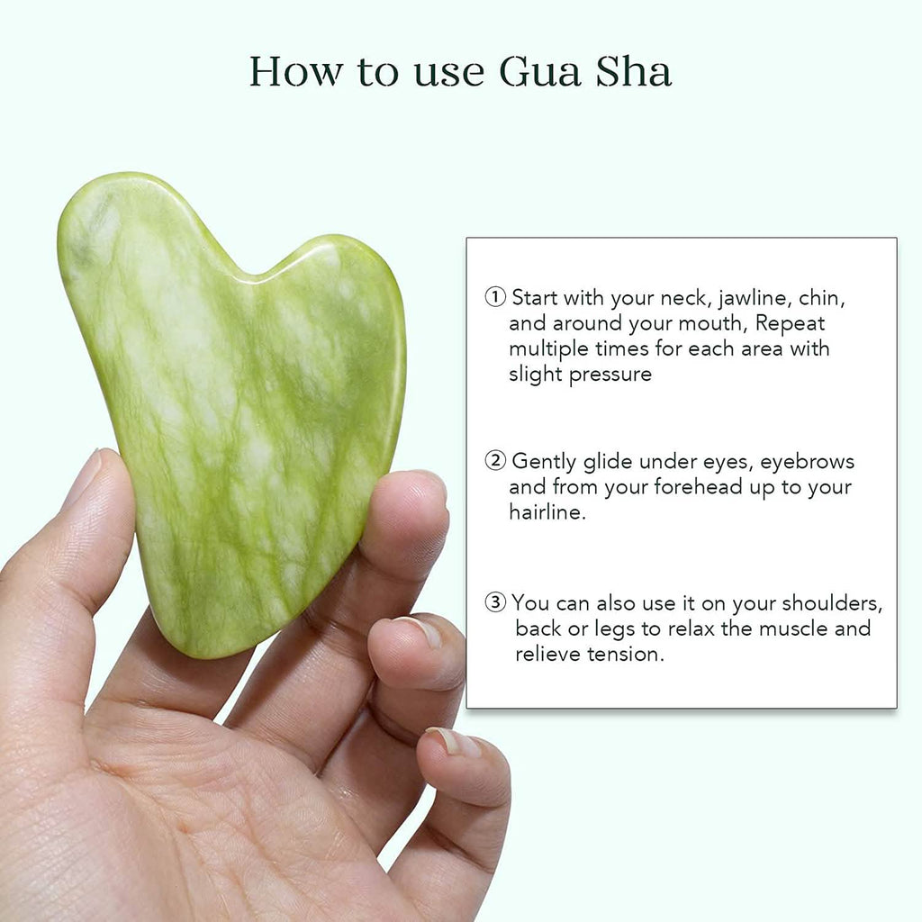 Jade Roller & Gua Sha Set — Sculpt, Depuff & Glow Every Day