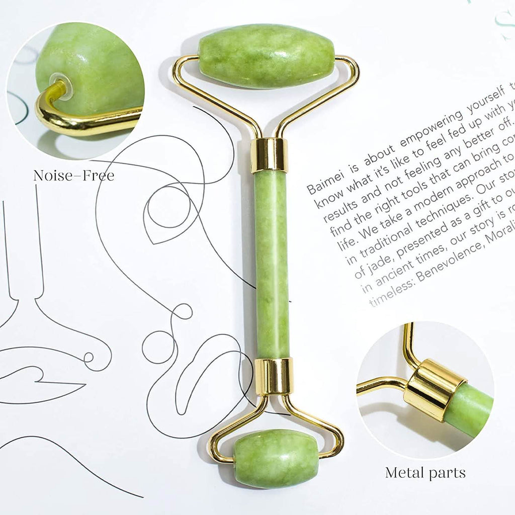 Jade Roller & Gua Sha Set — Sculpt, Depuff & Glow Every Day